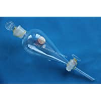 250 ml pyriform separatory Embudo- con llave de paso de cristal 24-29 conjunta